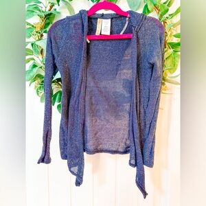 🔹 10/$25- Runway Girl Glitter Hooded‎ Cardigan